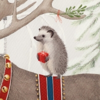 Скатерть Этель "Новогоднее чудо" d=150см +/-3см с ВГМО, 100%хл, саржа 190гр/м2