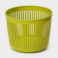 Центрифуга для сушки зелени Доляна Fresh cook, 2 л, пластик, цвет белый/зелёный