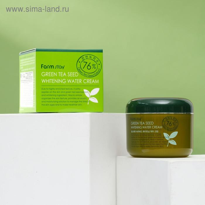 Увлажняющий осветляющий крем FarmStay, с семенами зеленого чая, 100 мл
