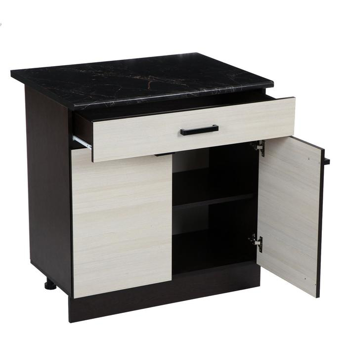 Шкаф напольный Мальва, Н800-1Я, 800х450х840, Венге/Лоредо