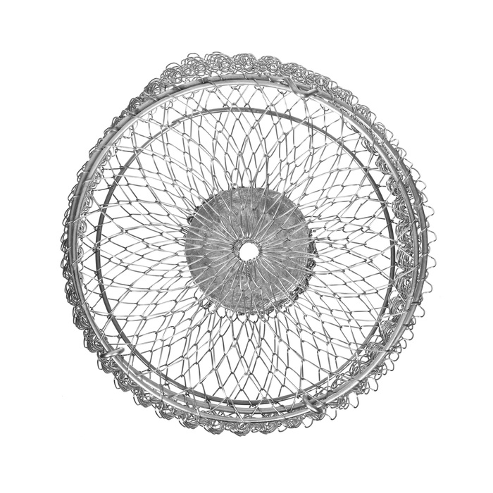 Кормушка металлическая оцинкованная, 2 л