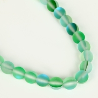 Бусины из натурального камня &laquo;Кошачий глаз&raquo;, набор 46 шт., размер 1 шт. &mdash; 8 мм, зелёный