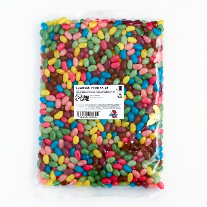 Мармелад жевательный Мармелад жевательный "Бобы" с фруктово-ягодным вкусом, 1 кг