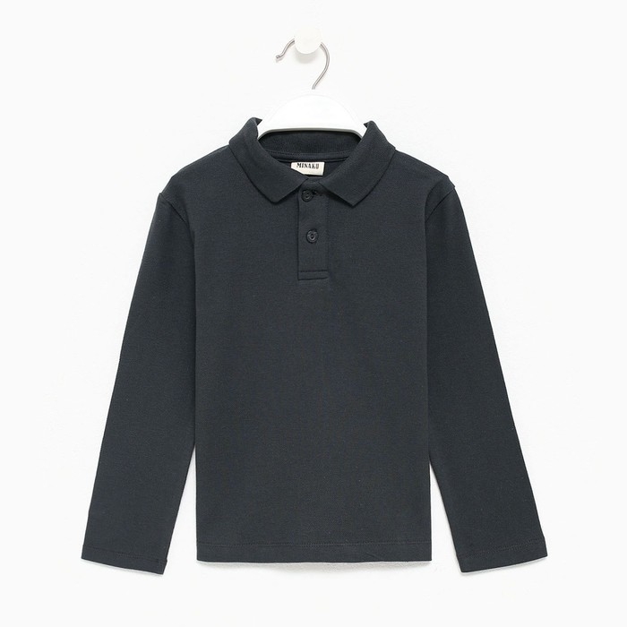 Джемпер (поло) детский MINAKU цвет графит, рост 110