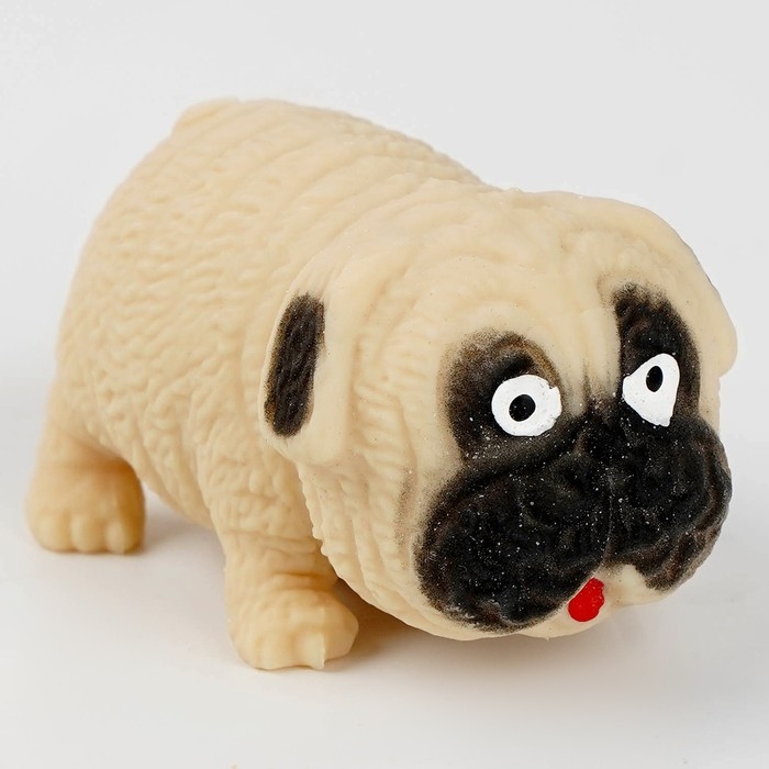 Мялка антистресс тянучка &laquo;Мопс&raquo;, в пакете, с песком