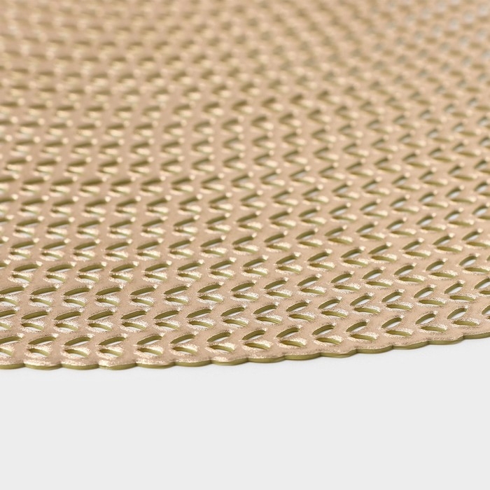 Салфетки сервировочные на стол Доляна «Тринити», d=38 см, 4 шт, цвет золото Салфетки сервировочные на стол Доляна «Тринити», d=38 см, 4 шт, цвет золото