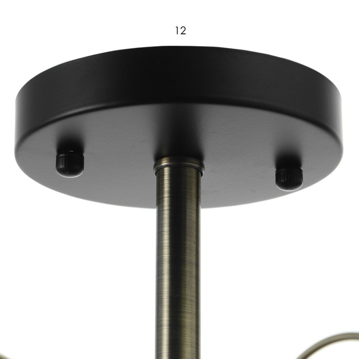 Люстра "Шарлин" 5хЕ27 40Вт черный-латунь 51х51х29 см BayerLux