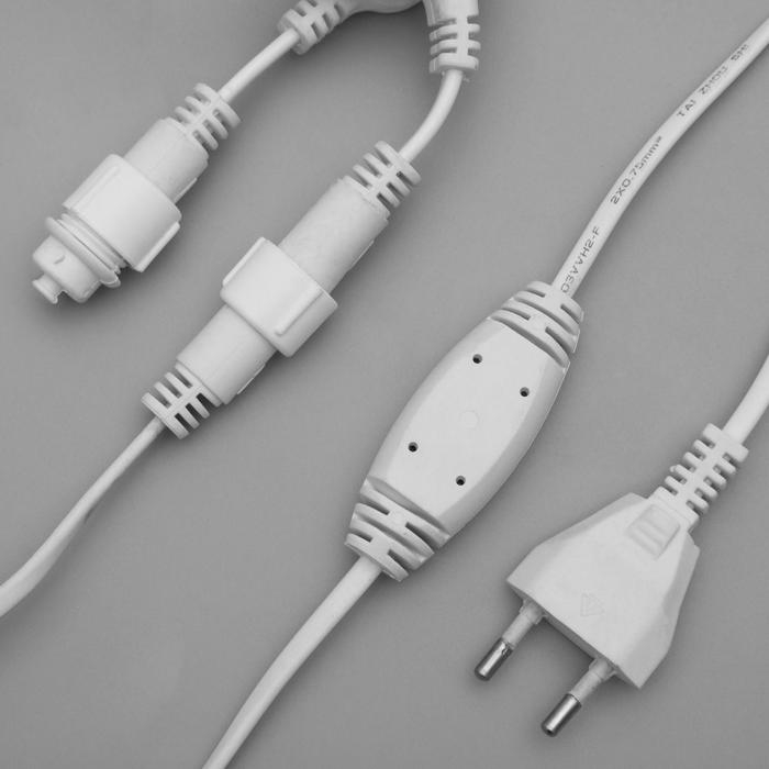 Гирлянда «Занавес» 2 × 9 м, IP44, УМС, белая нить, 1800 LED, свечение белое, мерцание, 220 В Гирлянда «Занавес» 2 × 9 м, IP44, УМС, белая нить, 1800 LED, свечение белое, мерцание, 220 В