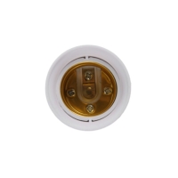 Переходник Ecola, вилка-патрон, Е27, 40 х 55 мм, белый Переходник Ecola, вилка-патрон, Е27, 40 х 55 мм, белый