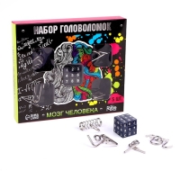 Головоломка металлическая &laquo;Мозг человека&raquo;, набор 5 шт.