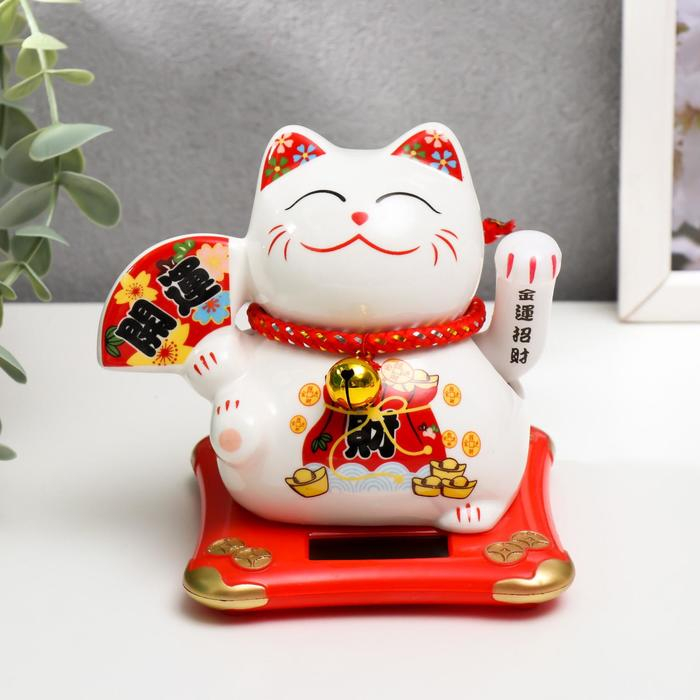 Маятник керамика Маятник керамика "Манэки-нэко со свитком" МИКС 11х10х9,5 см