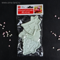 Набор плунжеров новогодний Доляна &laquo;Новый год&raquo;, 3 шт, цвет белый