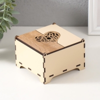 Шкатулка комбинированная "Сердце" 10,5х10х7 см Шкатулка комбинированная "Сердце" 10,5х10х7 см