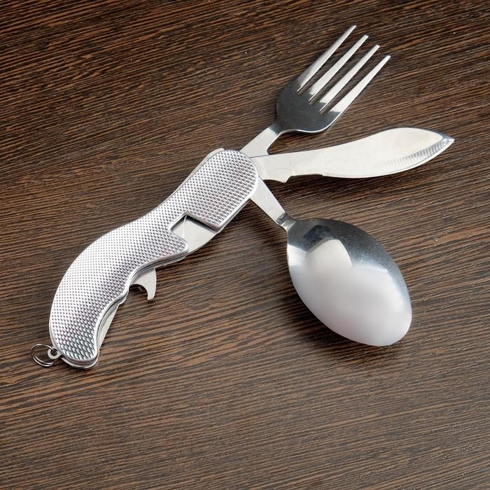 Набор туриста Набор туриста "Путешественник" 4в1: серебристый