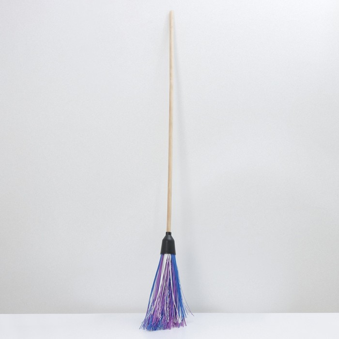 Метла полипропиленовая, с черенком &laquo;Дорогая&raquo;, 5 колец, цвет МИКС