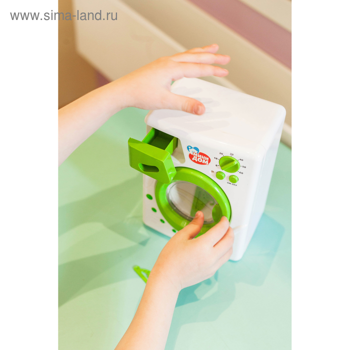 Стиральная машина &laquo;Мини-дом&raquo;, свет, звук, барабан вращается