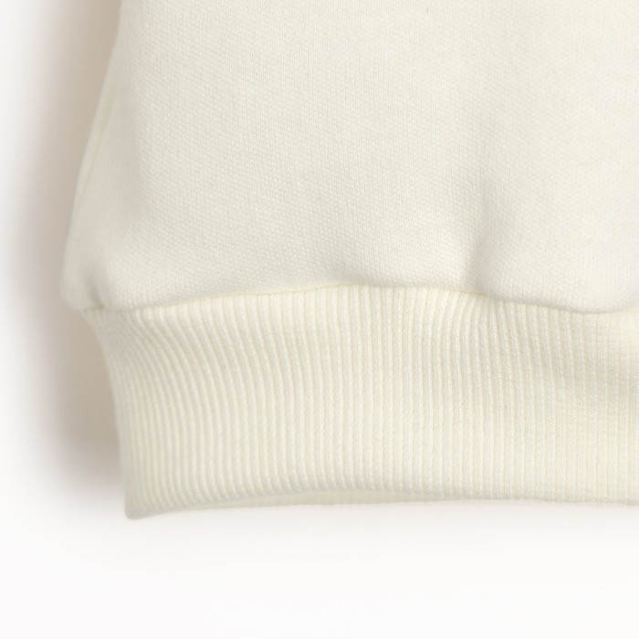 Костюм детский (свитшот, брюки) MINAKU, цвет экрю/фуксия, рост 86-92 см