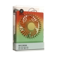 Портативный вентилятор YS2202B, 500 мАч, 3 режима, вход micro-USB, провод, градиент тёплый