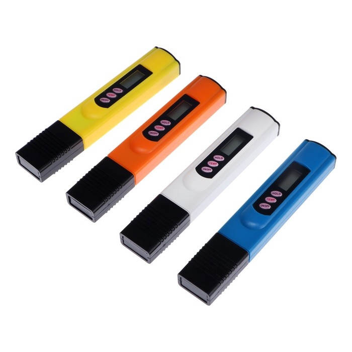 Тестер для воды LWT-01, солевой, цифровой, от 2*LR44 (в компл), голубой Тестер для воды LWT-01, солевой, цифровой, от 2*LR44 (в компл), голубой