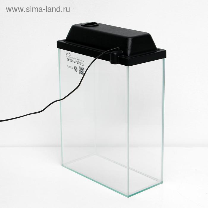 Аквариум Прямоугольный Аквариум Прямоугольный "Колонна Ширма" 25 литров, 34 х 17 х 45 см, чёрный