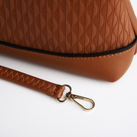 Сумка кросс-боди на молнии, цвет коричневый