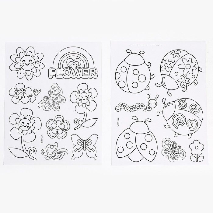 Набор для творчества: аппликация EVA крошкой и раскраска - наклейки &laquo;Милые насекомые&raquo;