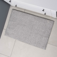 Коврик "Букли" для ванной 50х80 см, светло-серый, микрофибра плотность 1100 Коврик "Букли" для ванной 50х80 см, светло-серый, микрофибра плотность 1100