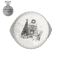 Блюдо для запекания Доляна &laquo;Хюгге&raquo;, d=28,8 см, цвет белый