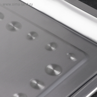 Поднос из нержавеющей стали, 44,5&times;35,5 см, толщина 1 мм, цвет серебряный