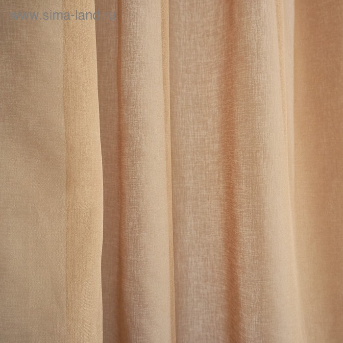 Штора-тюль Witerra Лен 200х275см, какао, пэ100% Штора-тюль Witerra Лен 200х275см, какао, пэ100%