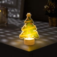 Световая картинка на подставке «Ёлочка» 11 см, батарейки, свечение тёплое белое Световая картинка на подставке «Ёлочка» 11 см, батарейки, свечение тёплое белое