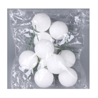 Фигурка для поделок и декора на проволоке «Шар», набор 10 шт., размер 1 шт. — 4 × 11 см, цвет белый Фигурка для поделок и декора на проволоке «Шар», набор 10 шт., размер 1 шт. — 4 × 11 см, цвет белый