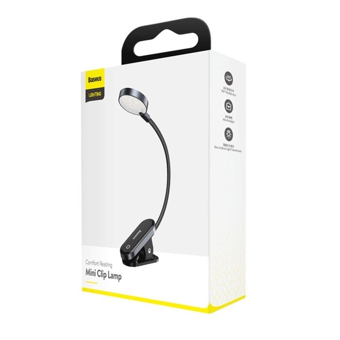 Настольная лампа Baseus Comfort Reading Mini Clip Lamp, белый