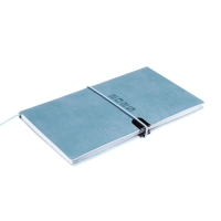 Еженедельник датир 2025г 175х95мм мягк обл иск кож 64л ESCALADA, бл тис, бл 70 г/м&sup2;,синий