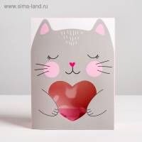 Коробка кондитерская, упаковка, &laquo;Котик&raquo;, 20 х 15 х 5 см