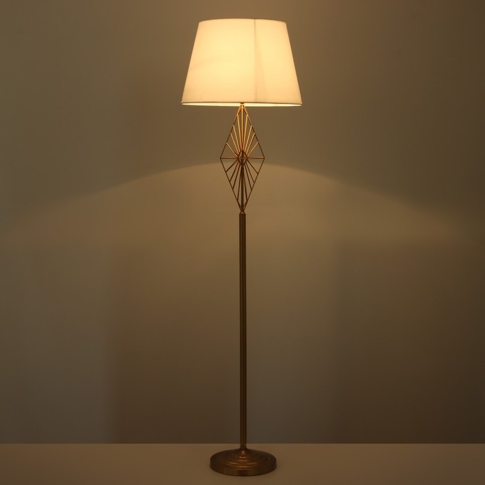 Торшер 19111/1 E27 40Вт бронза-золото 45х45х168 см