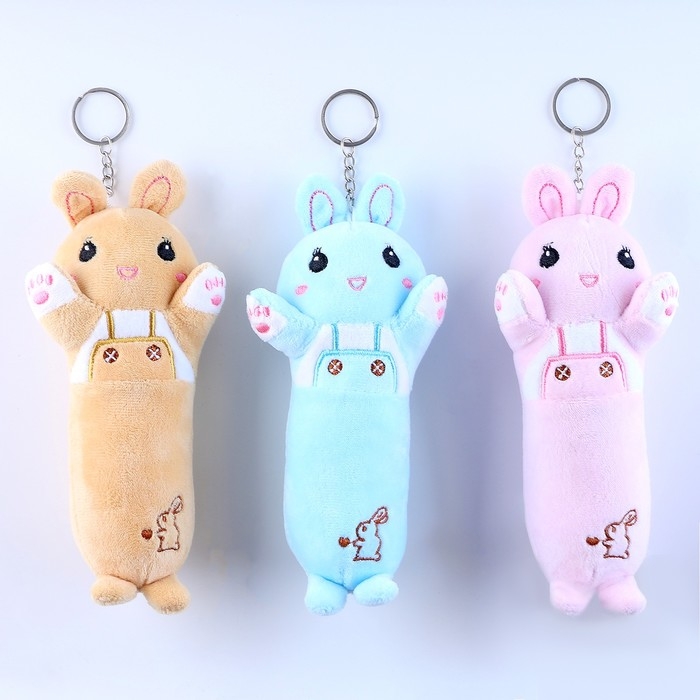 Брелок «Зайка», 15 см, цвета МИКС Брелок «Зайка», 15 см, цвета МИКС