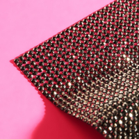 Стразы термоклеевые на листе, d = 3 мм, 40 &times; 24 см, цвет графитовый