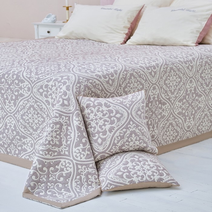 Наволочка декоративная Этель &laquo;Орнамент&raquo; цвет серый, 40х40 см, 100% хлопок