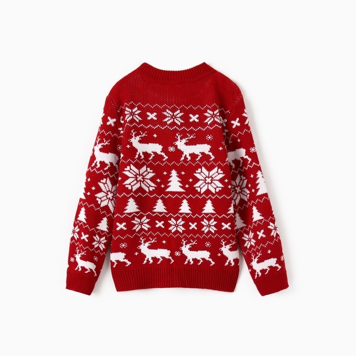 Джемпер вязаный детский KAFTAN "New Year" размер 30, (98-104 см)