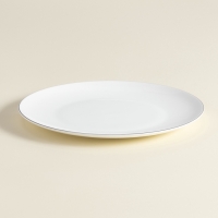 Тарелки SL Home &laquo;Каскарон&raquo;, d=23,3 см, набор 2 шт, костяной фарфор, белые