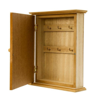 Ключница дерево 6 крючков "Белые пальмовые листья" 25,5х20,5х6,5 см   МИКС