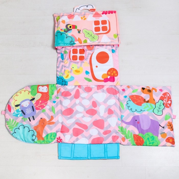 Развивающий коврик &laquo;Тропинка к дому&raquo;, с дугами, 73х73х0,5