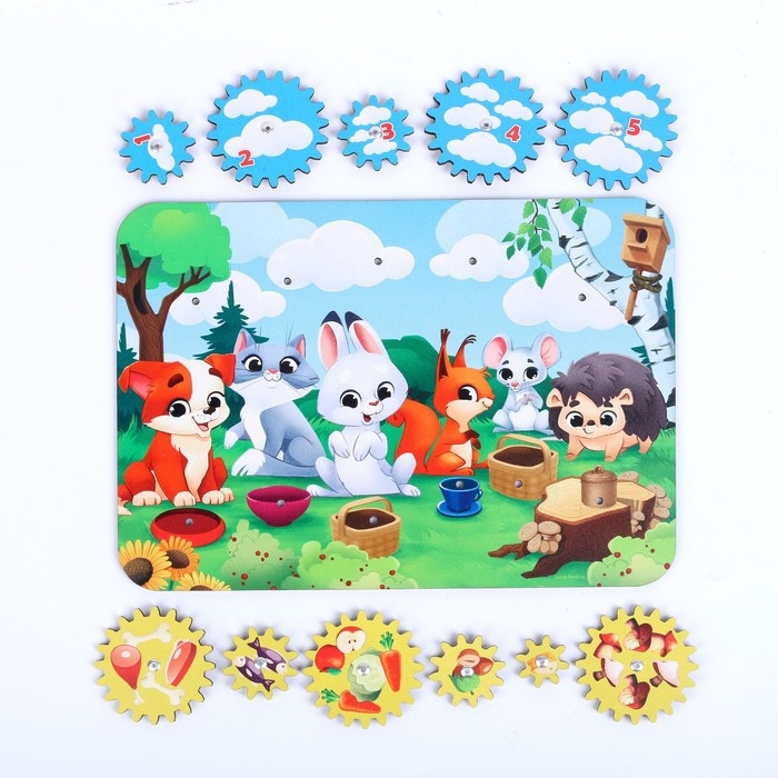 Набор шестерёнок «Кто что ест?» Набор шестерёнок «Кто что ест?»