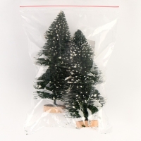 Новый год! Миниатюра кукольная &laquo;Ёлочка со снегом&raquo;, набор 2 шт., размер 1 шт. &mdash; 14 &times; 6 &times; 6 см