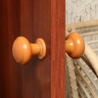 Ручка дверная пластмассовая, d=70, цвет светлое дерево Ручка дверная пластмассовая, d=70, цвет светлое дерево