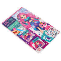 Книга с наклейками и трафаретами «Альбом дизайнера. Магия стиля» Книга с наклейками и трафаретами «Альбом дизайнера. Магия стиля»