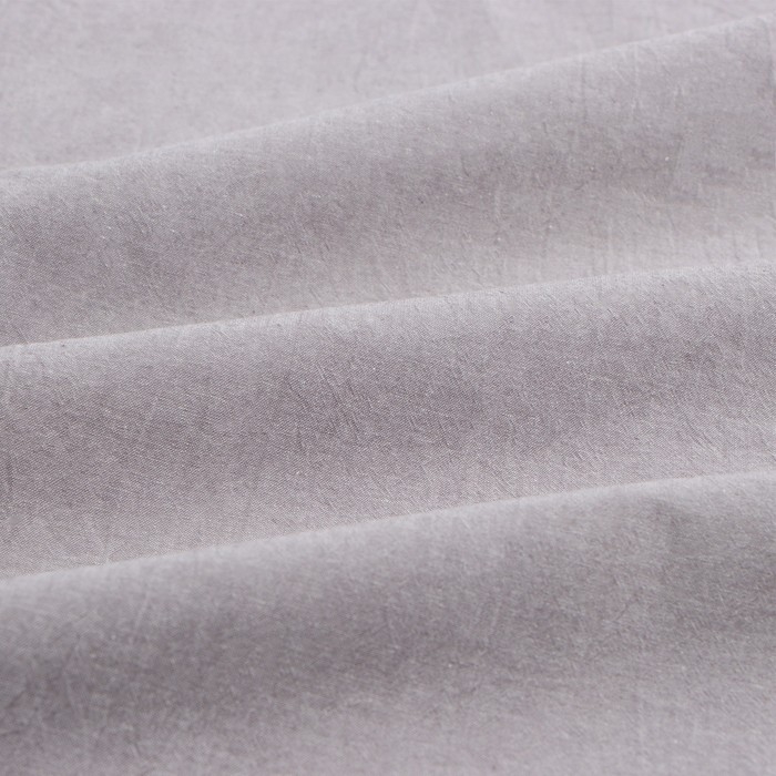 Наволочка SL Home "Деним" 70*70+2 см, цв.серый, 100% жатый хлопок