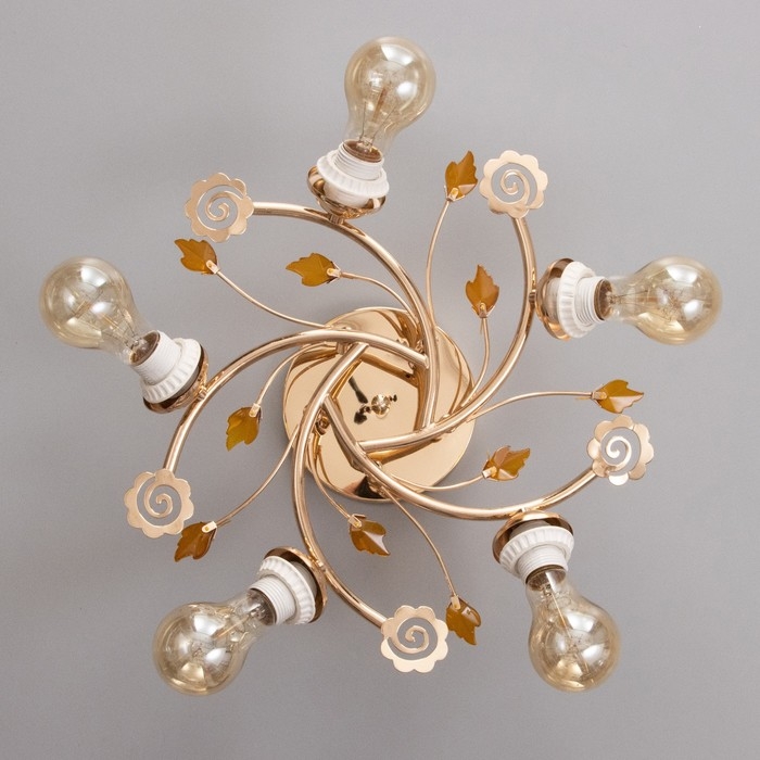 Люстра "Бэлл" бп 5х40Вт Е27 Золото МОДЕЛЬ: 2612356