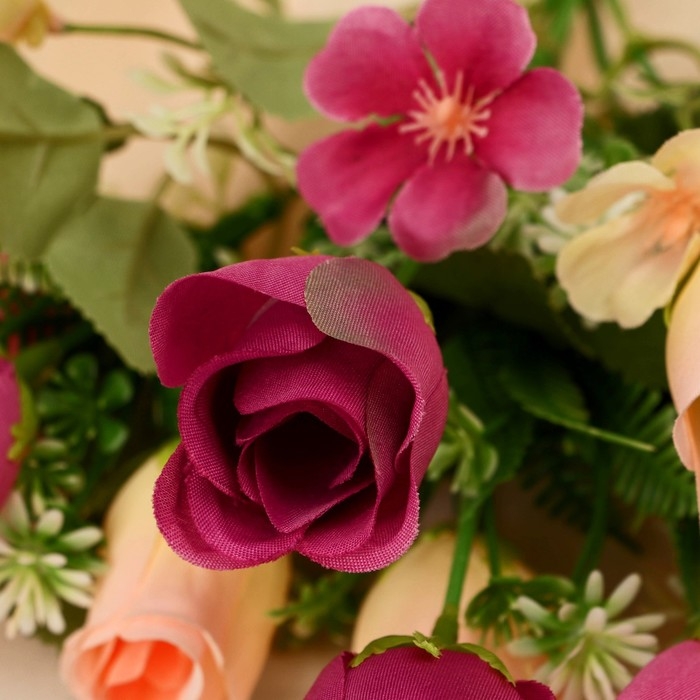 Букет Букет "Розы Линда ассорти" 4х27 см, микс